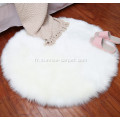 Faux Furs tapis de tapis maison deco couleur blanche